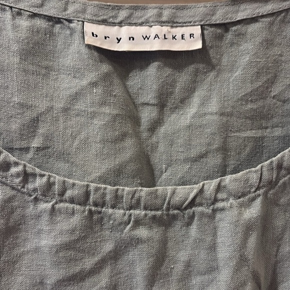 Bryn Walker gray/blue Tank linen dress -Minimalist Design- L/XL - Picture 2 of 4